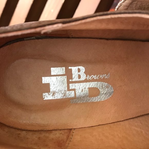 Brown leather t-strap heels -- Browns ID label - Picture 2 of 7